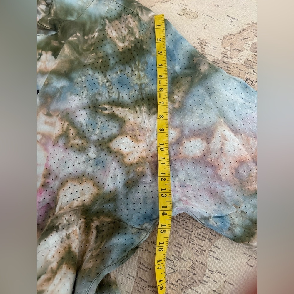 CYNTHIA ASHBY Tie Dye Shirt Jacket Size Large Oversized (Plus Sized) - Picture 12 of 16